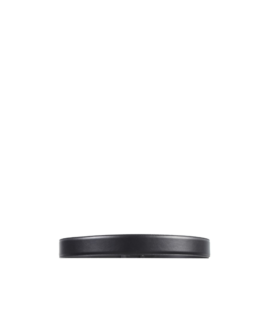 Versace Medusa Head Gold-toned Buckle Leather Belt In Black
