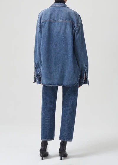 AGOLDE LONG SLEEVE DENIM SHIRT