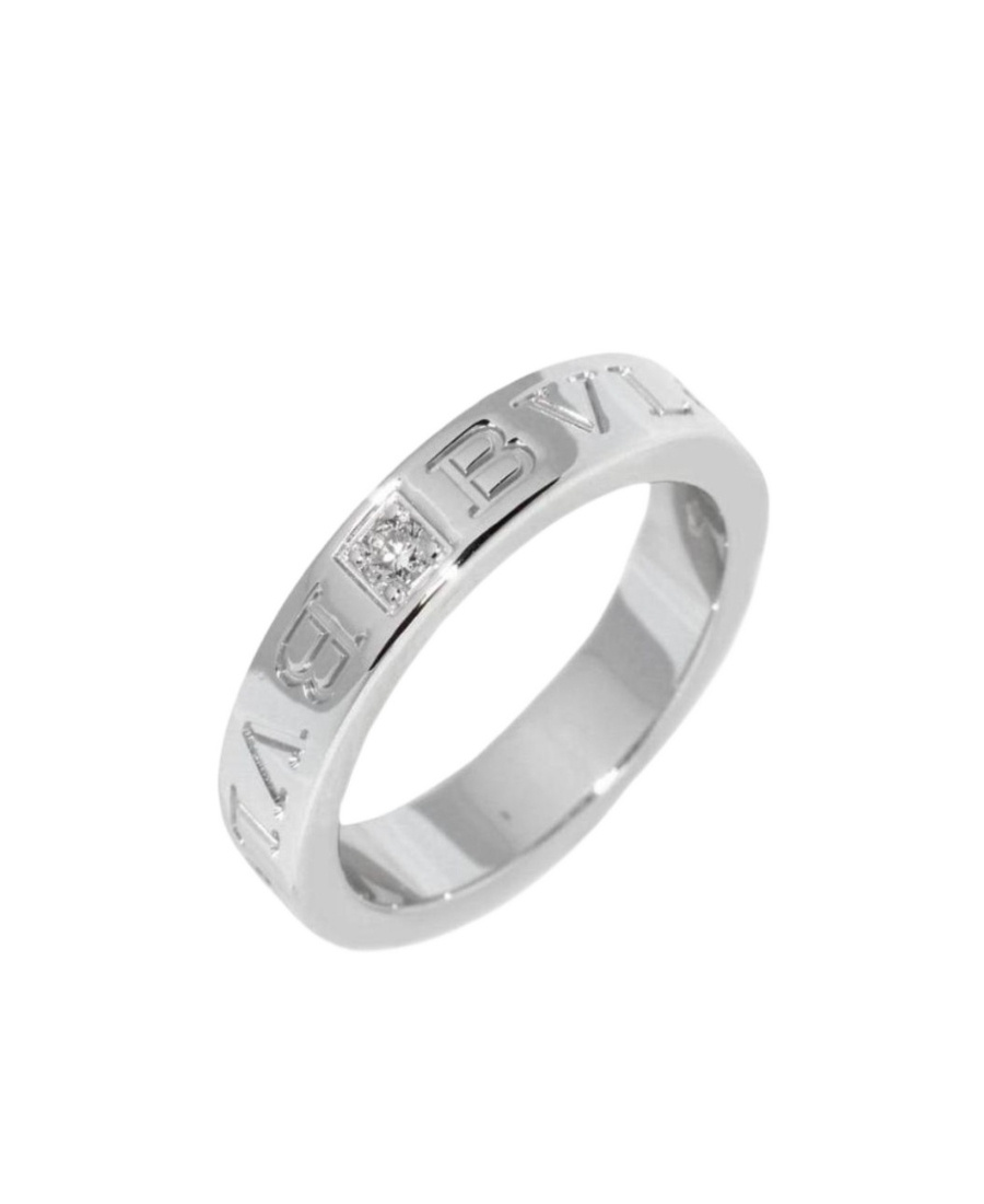 Shop Bvlgari Series Single Ring Rings In White