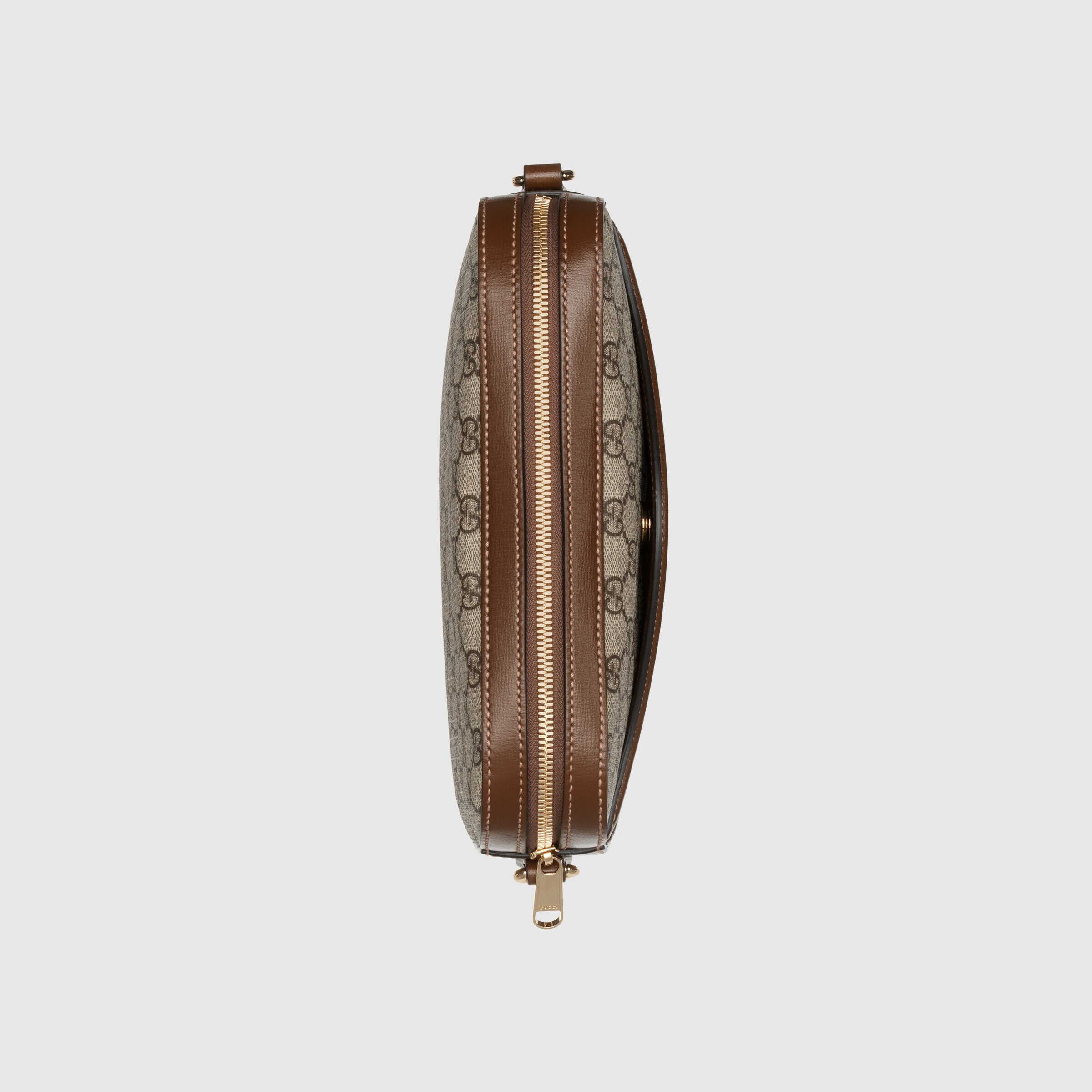 Shop Gucci Gg-canvas Messenger Bag In Nude