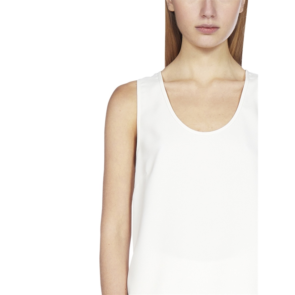 P.a.r.o.s.h Scoop Neck Vest In White