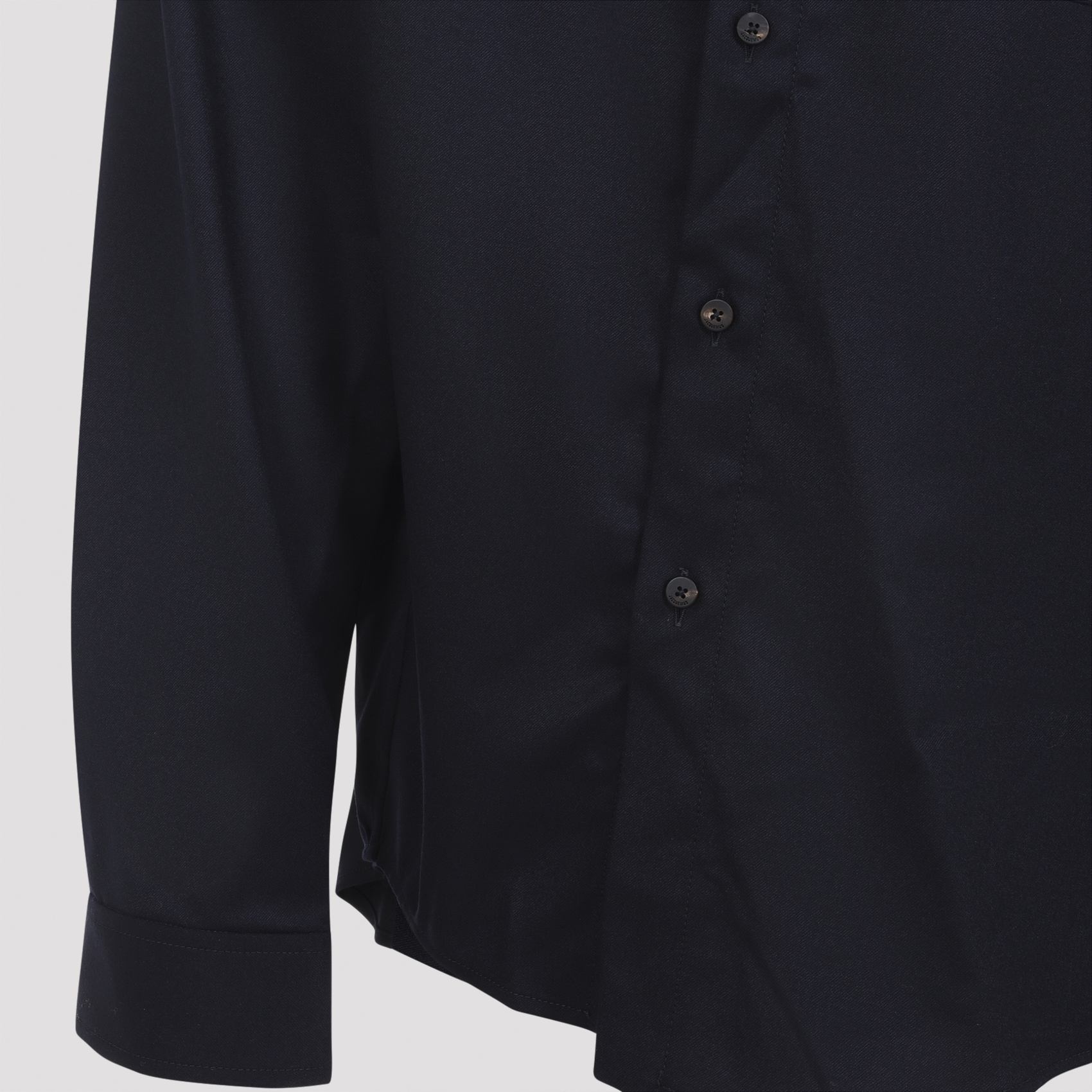 Jacquemus Long Sleeve Checkered Shirt Chest Pocket In Blue
