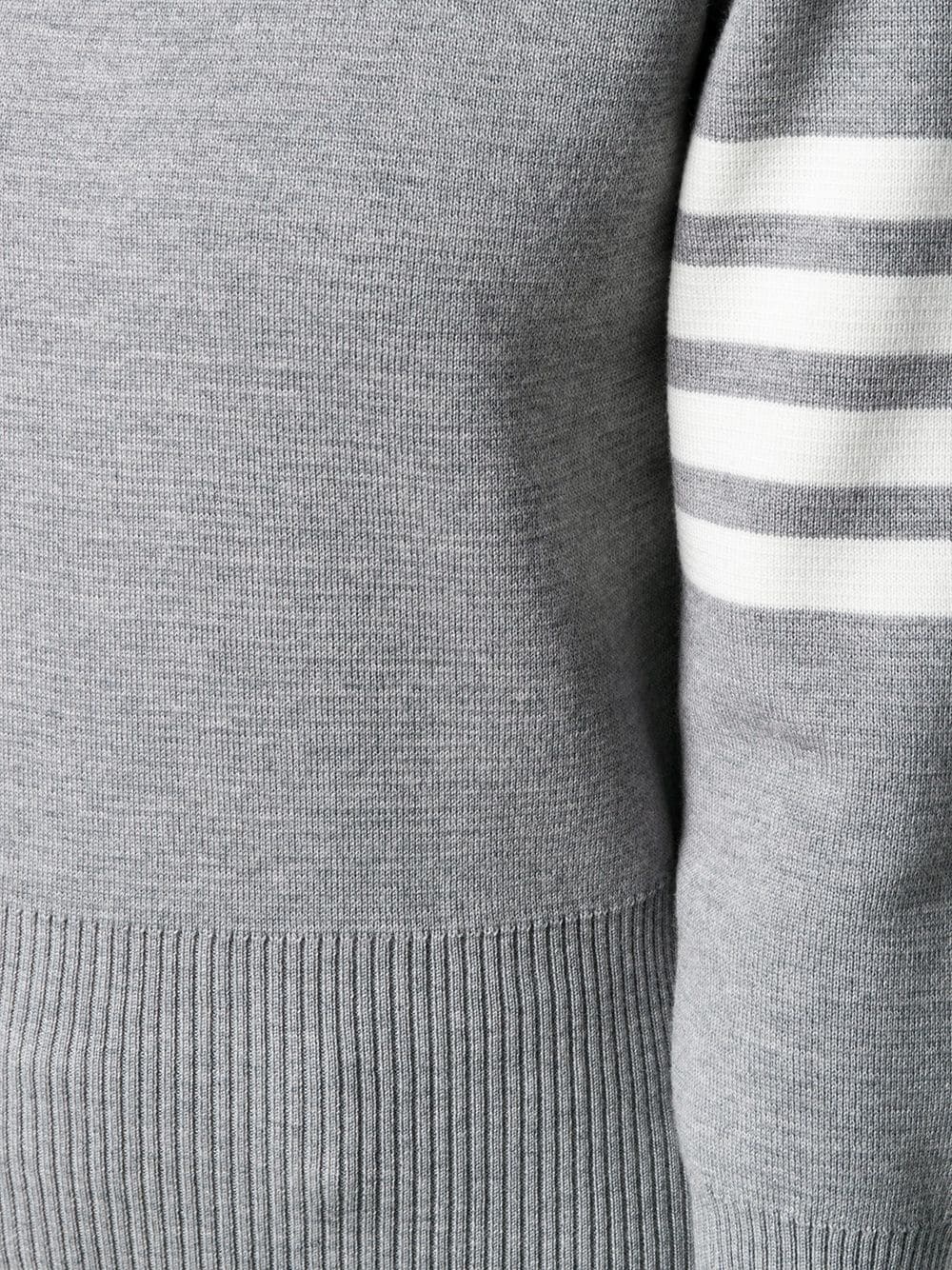 Thom Browne Knitted Pullover In Gray