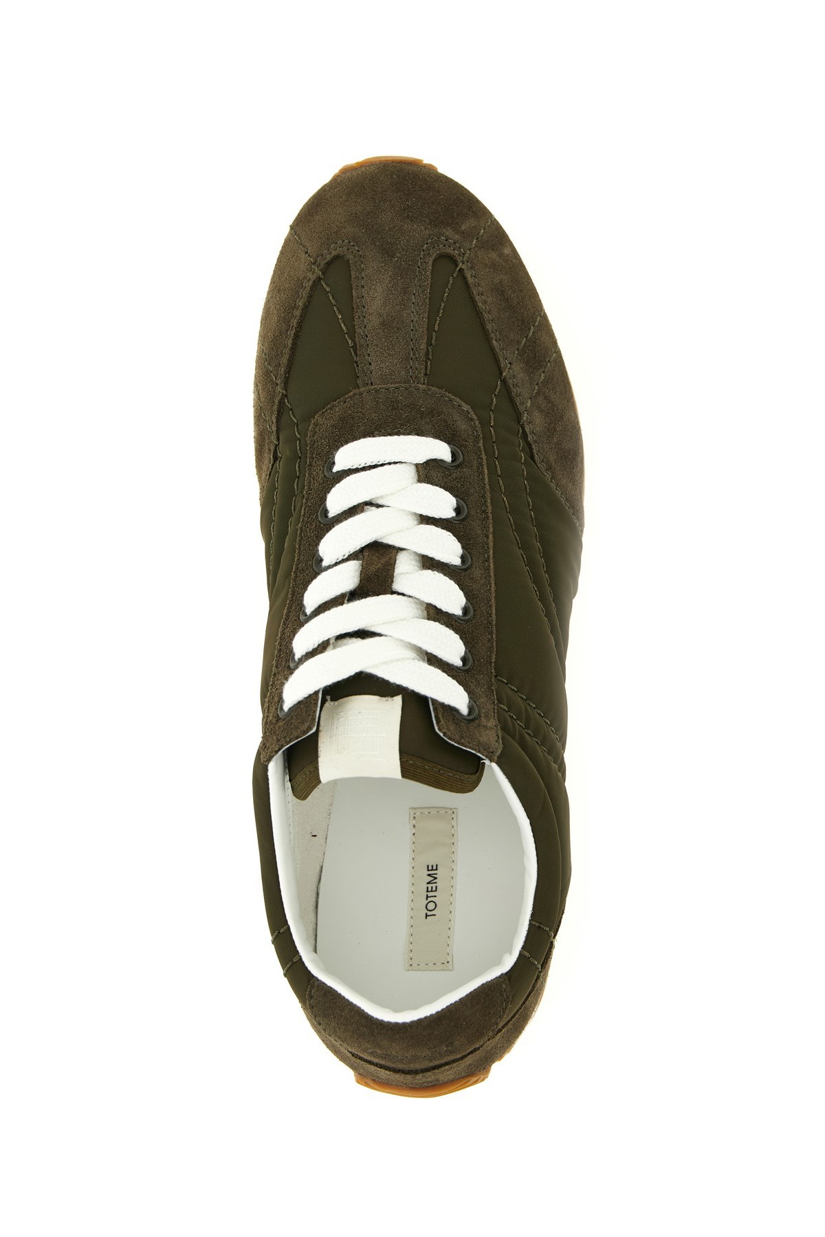 Totême Toteme Sport Suede-trim Sneaker In Animal Print