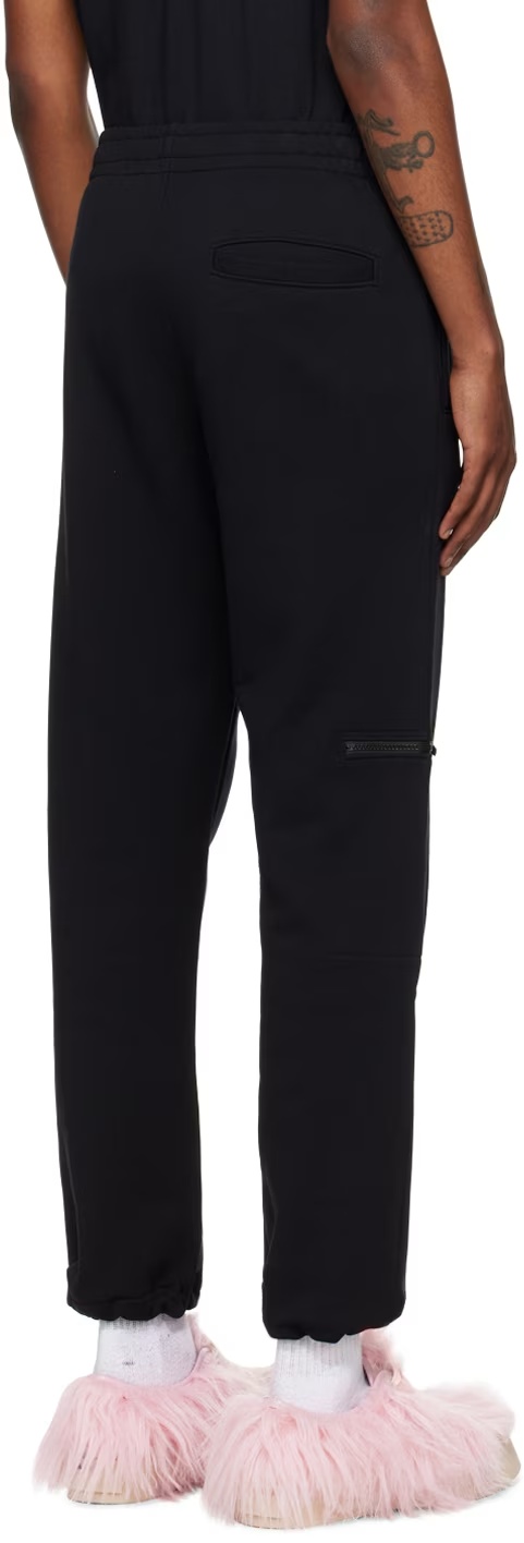 Moschino Black Loop Sweatpants In Black