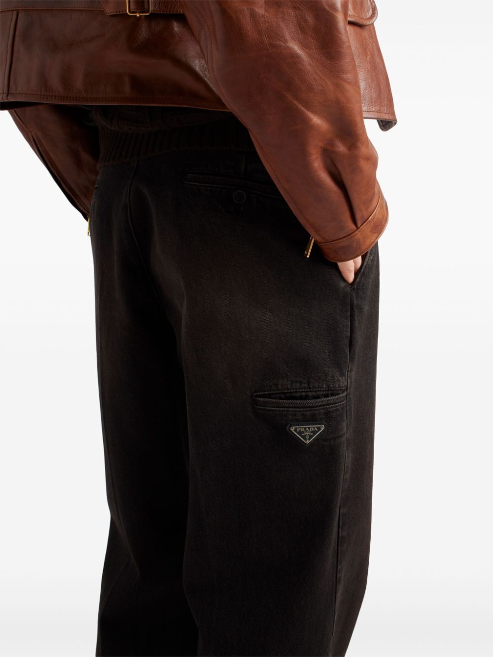Prada Straight-leg Basic Jeans In Black
