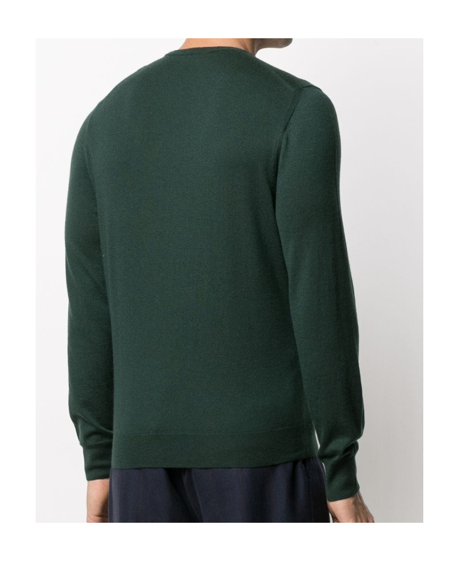 Drumohr Textured Knit Crewneck Sweater With Ribbed Finishes In Black