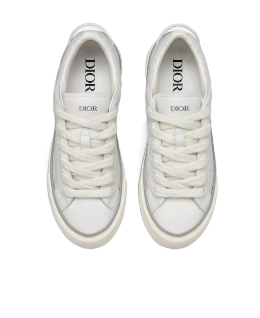 Shop Dior B33 Low-cut Skate Shoes With Logo Lace In White