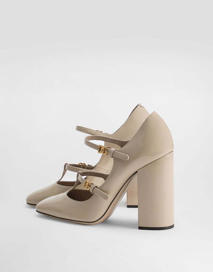 Dolce & Gabbana Dg Buckle-embellished Leather Pumps In Green