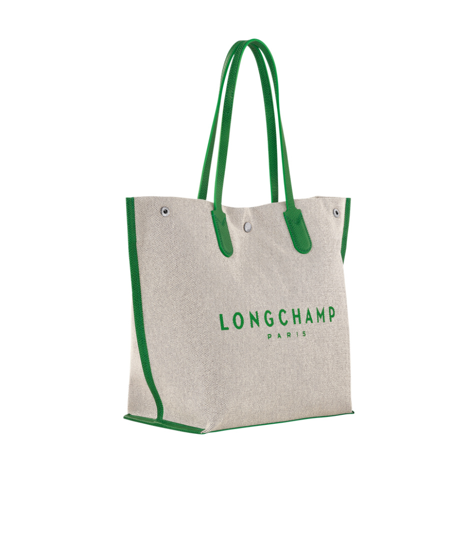 Longchamp `essential Toile` Large Tote Bag In Nude