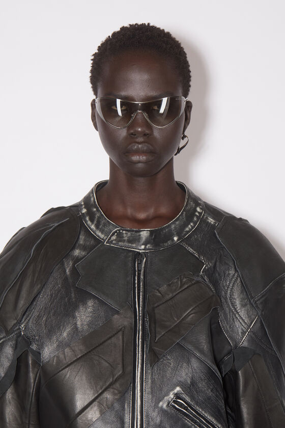 Shop Acne Studios Metal Frame Sunglasses In Gray