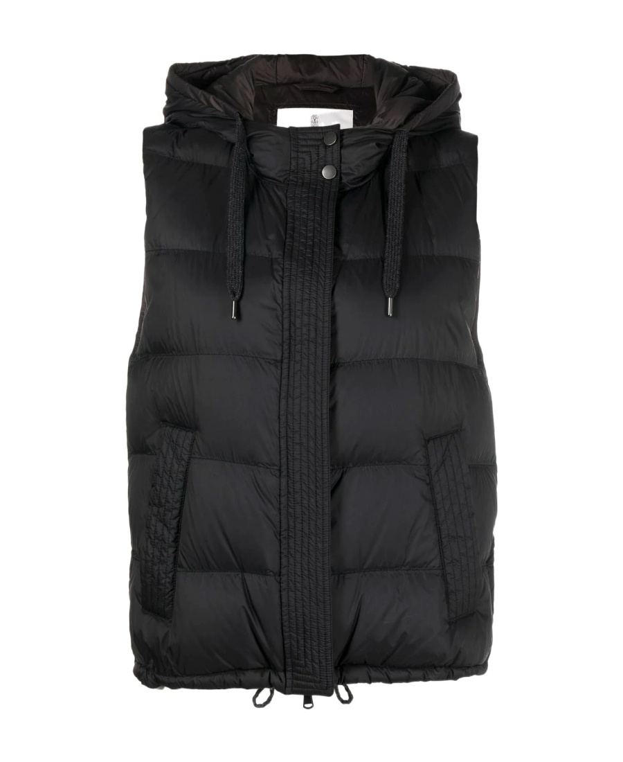 Brunello Cucinelli Padded Gilet Jacket In Black
