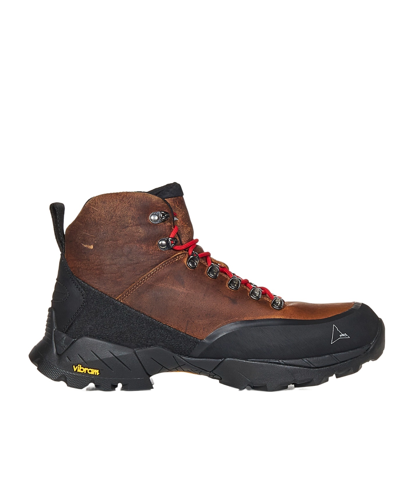 Roa Leather Andreas Ankle Boots With Vibram Sole In Black