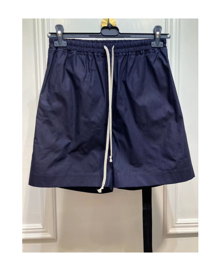 Rick Owens Drkshdw Logo Shorts In Blue