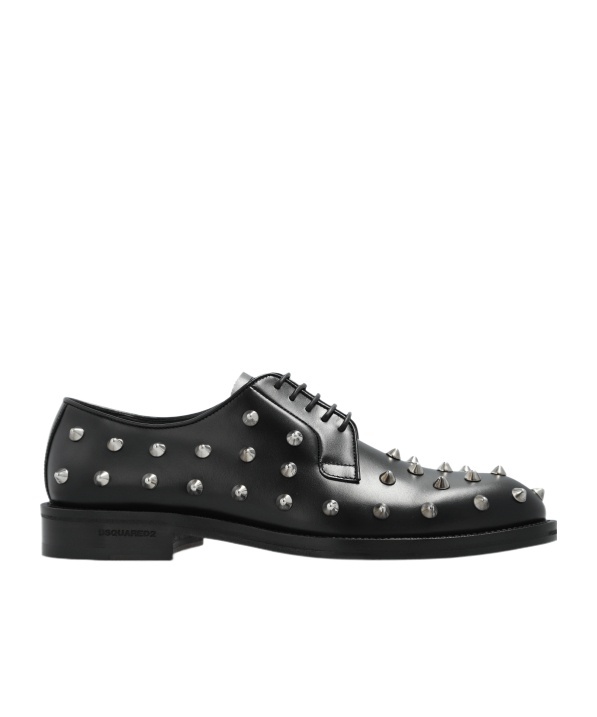Dsquared2 Allover Studs Brogues In Black