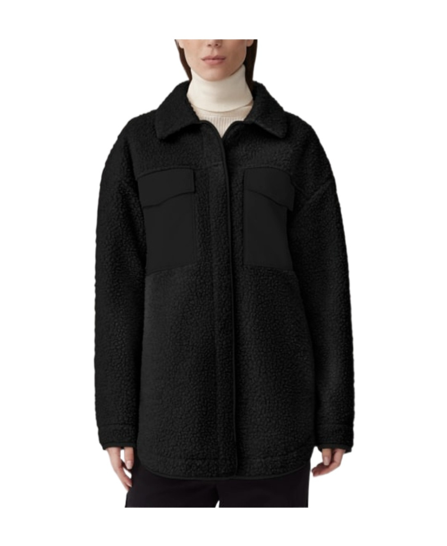 CANADA GOOSE CANADA GOOSE CONCEALED FASTENED SHEARLING JACKET 