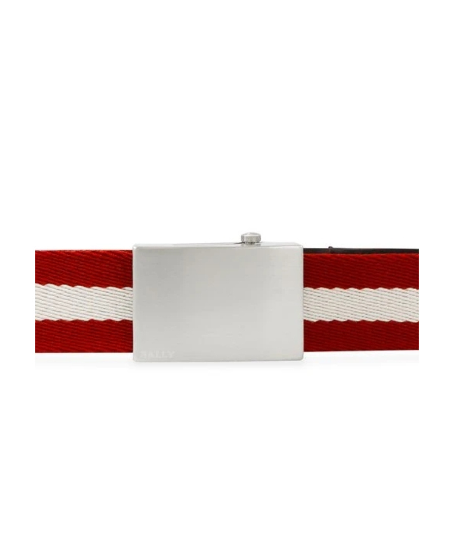 Bally Logo Belt In Red