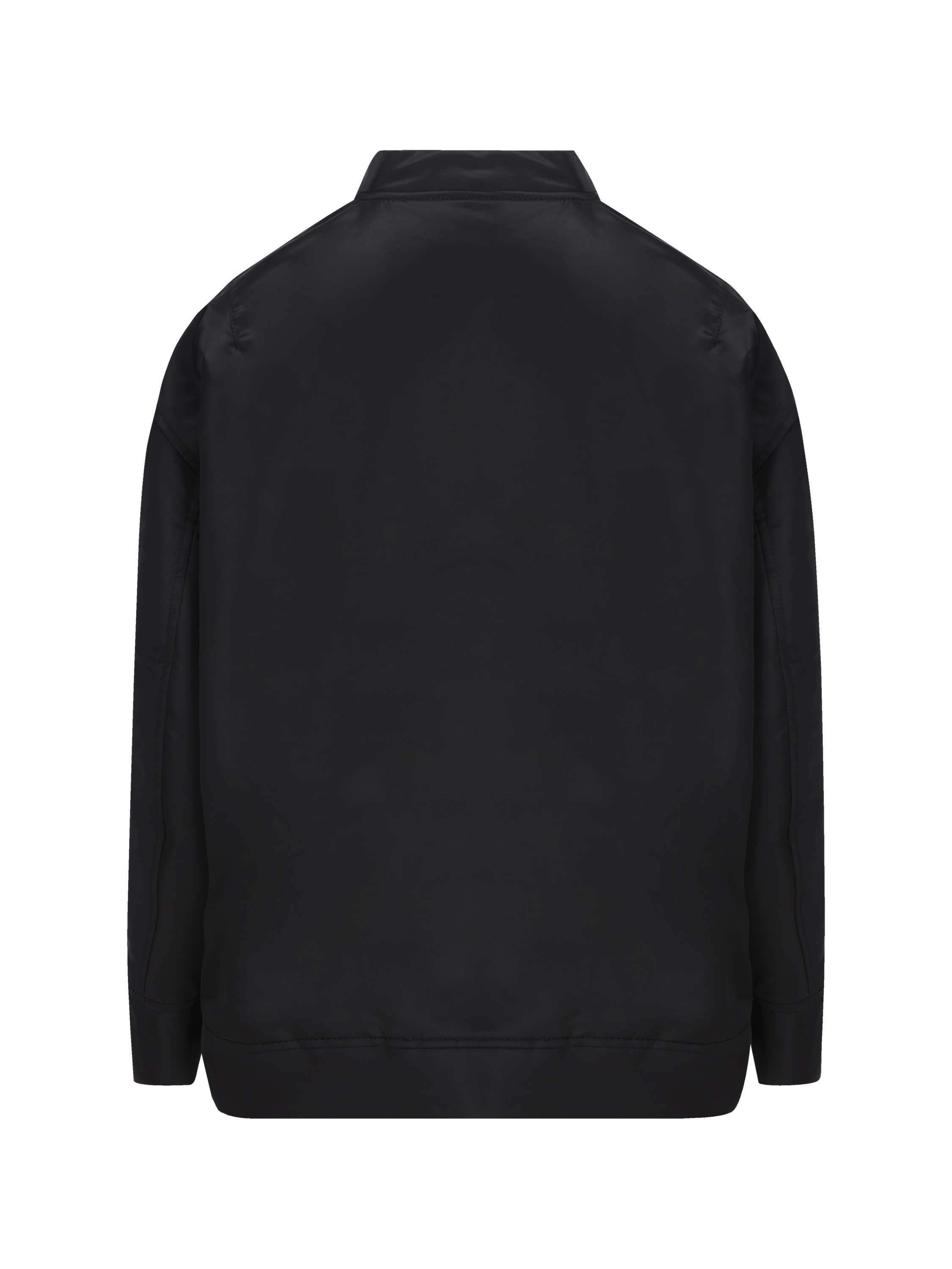 Valentino Man Jacket Black Size L Polyamide In Black