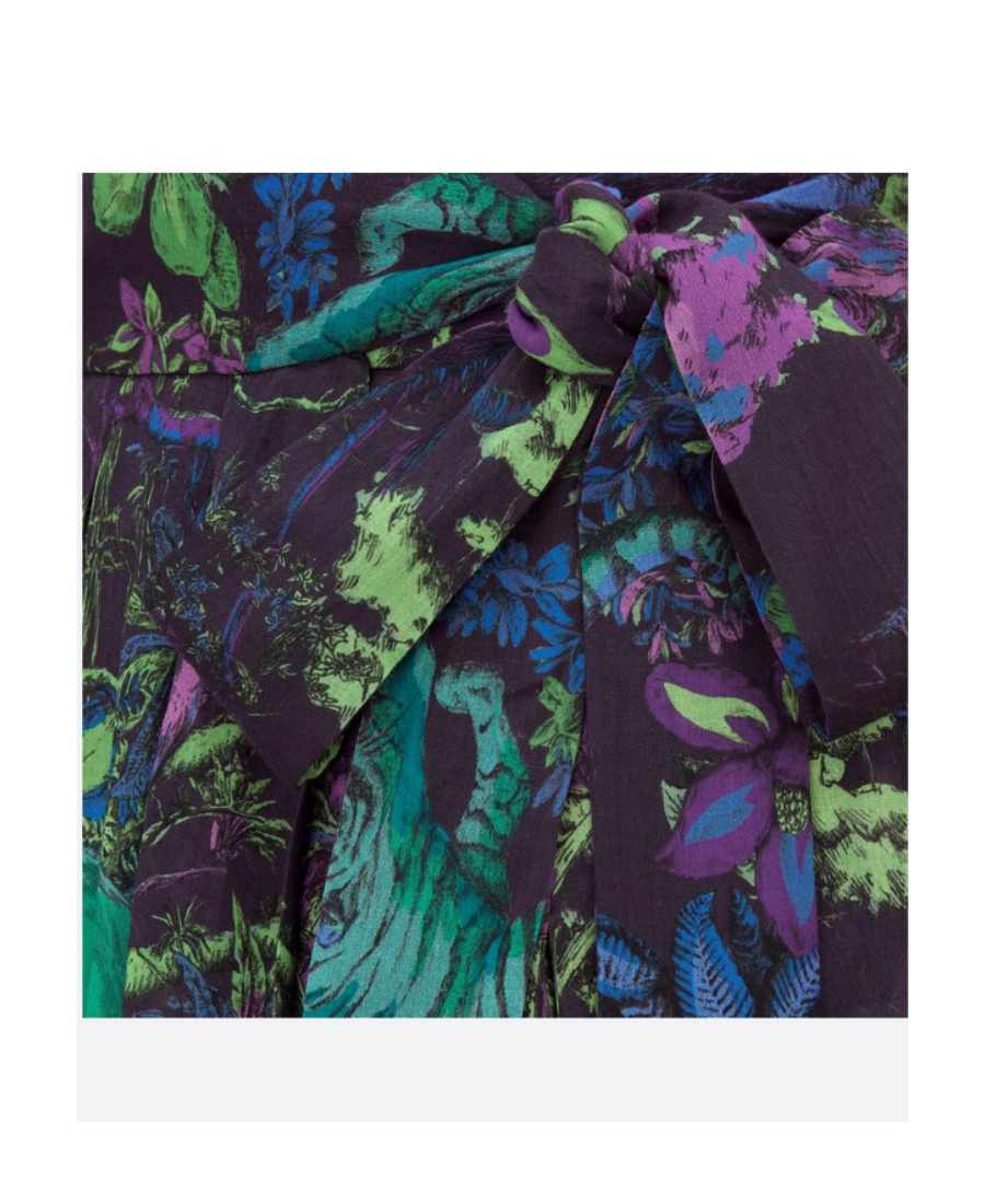 Dior Pattern Printed Skirt In Black