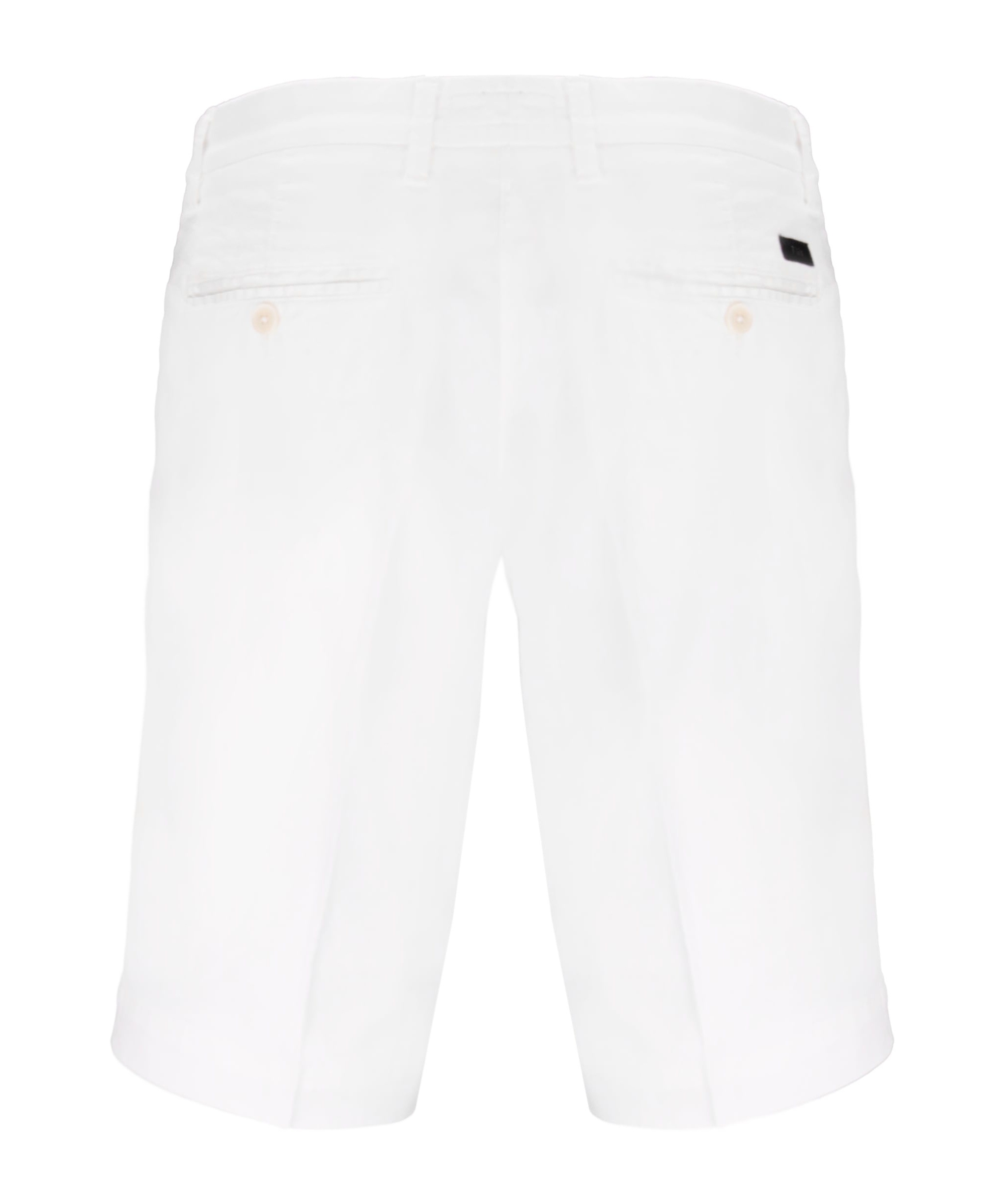 Fay Plain Stretched Bermuda Shorts In White