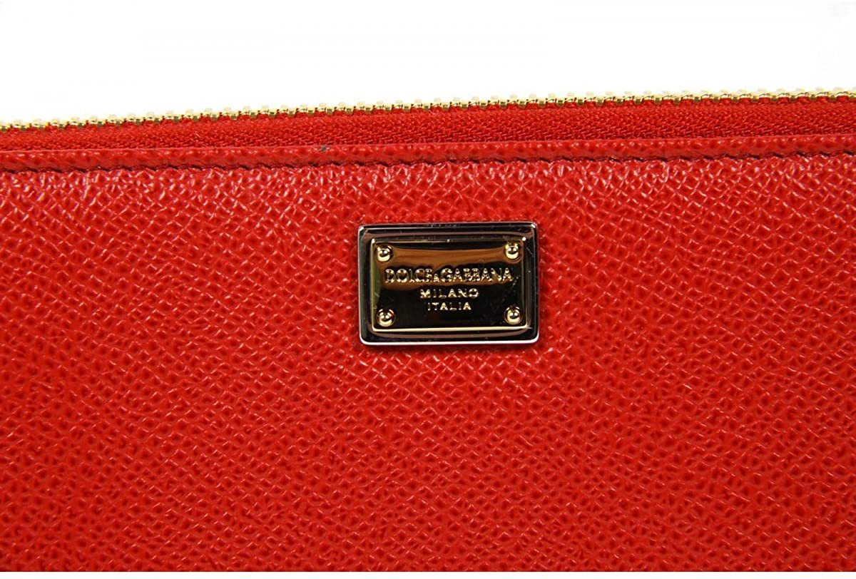 Dolce & Gabbana Logo Details Wallet In Red