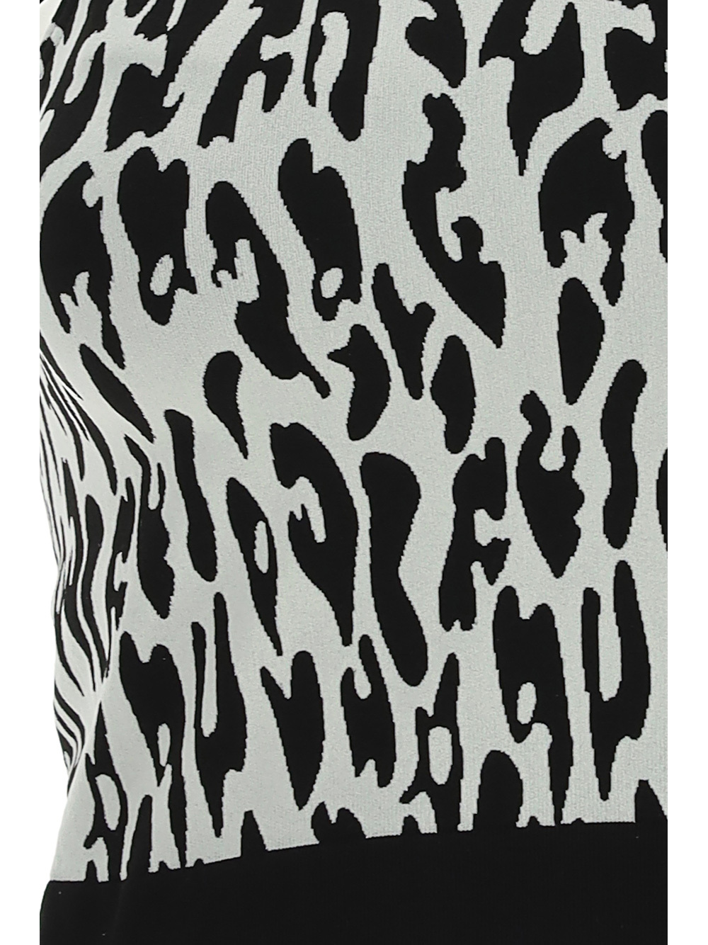 Wolford Animal Print Crop Top In Black