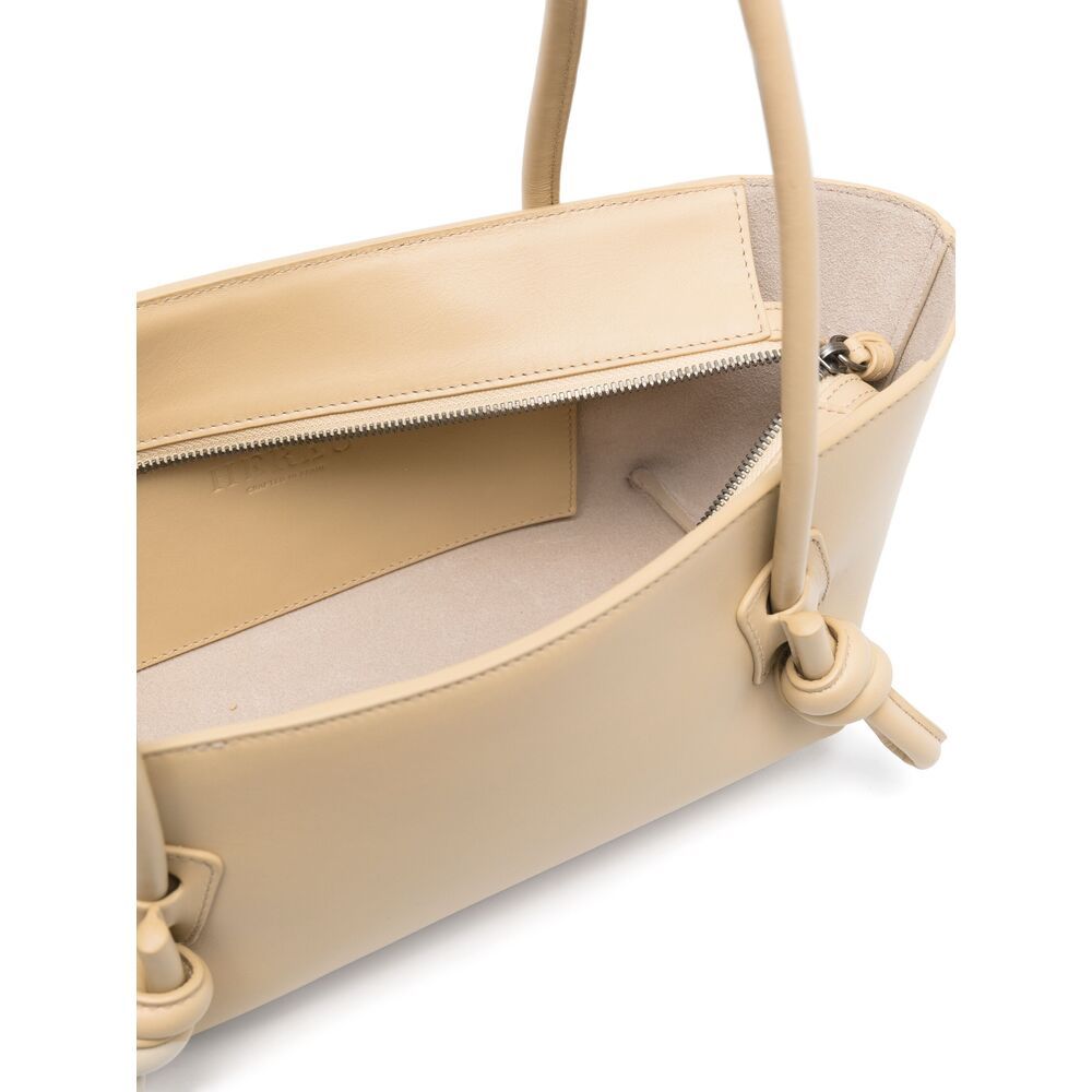 Shop Hereu Double-handle Handbag In Nude
