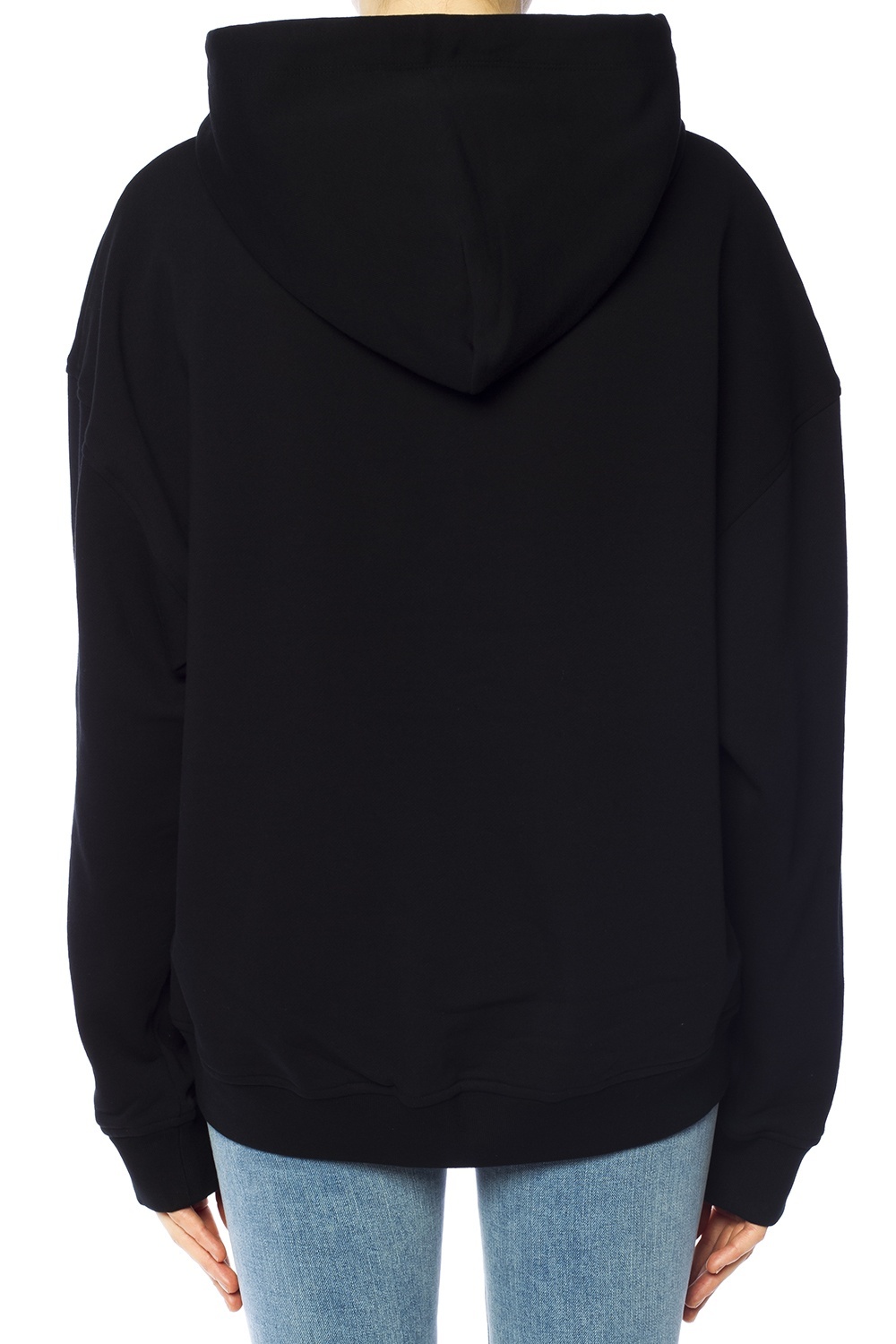 Mcq By Alexander Mcqueen Logo Hooded Sweater In Black