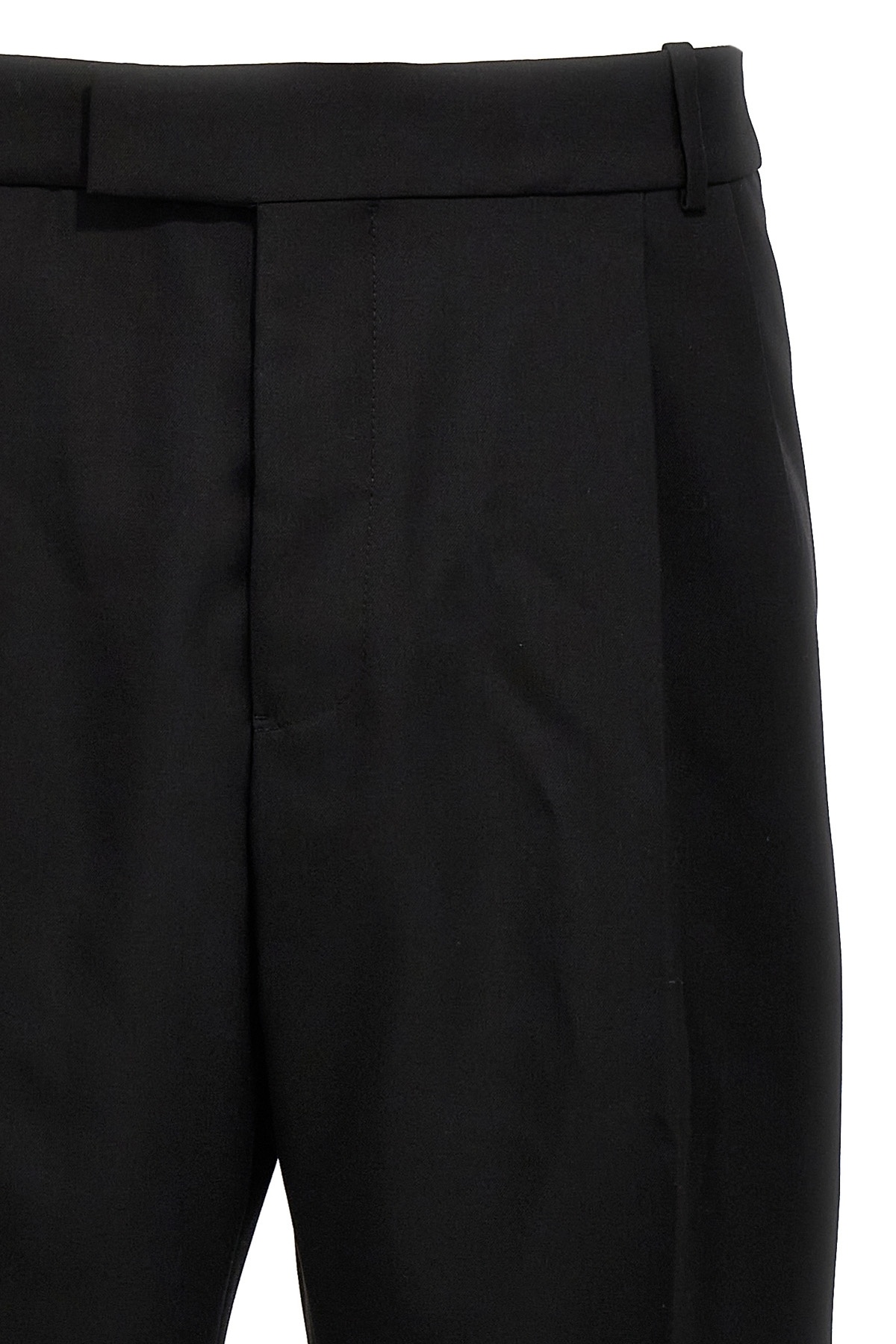 Alexander Mcqueen Alexander Mc Queen Organic Cotton Trousers In Black