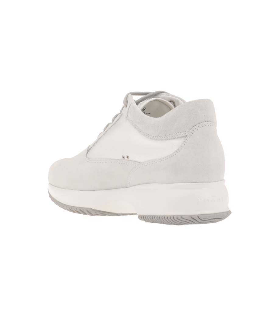 Hogan Studded Logo Lace Up Trainers In White