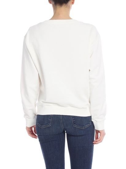 Moncler Logo Details Sweater In White