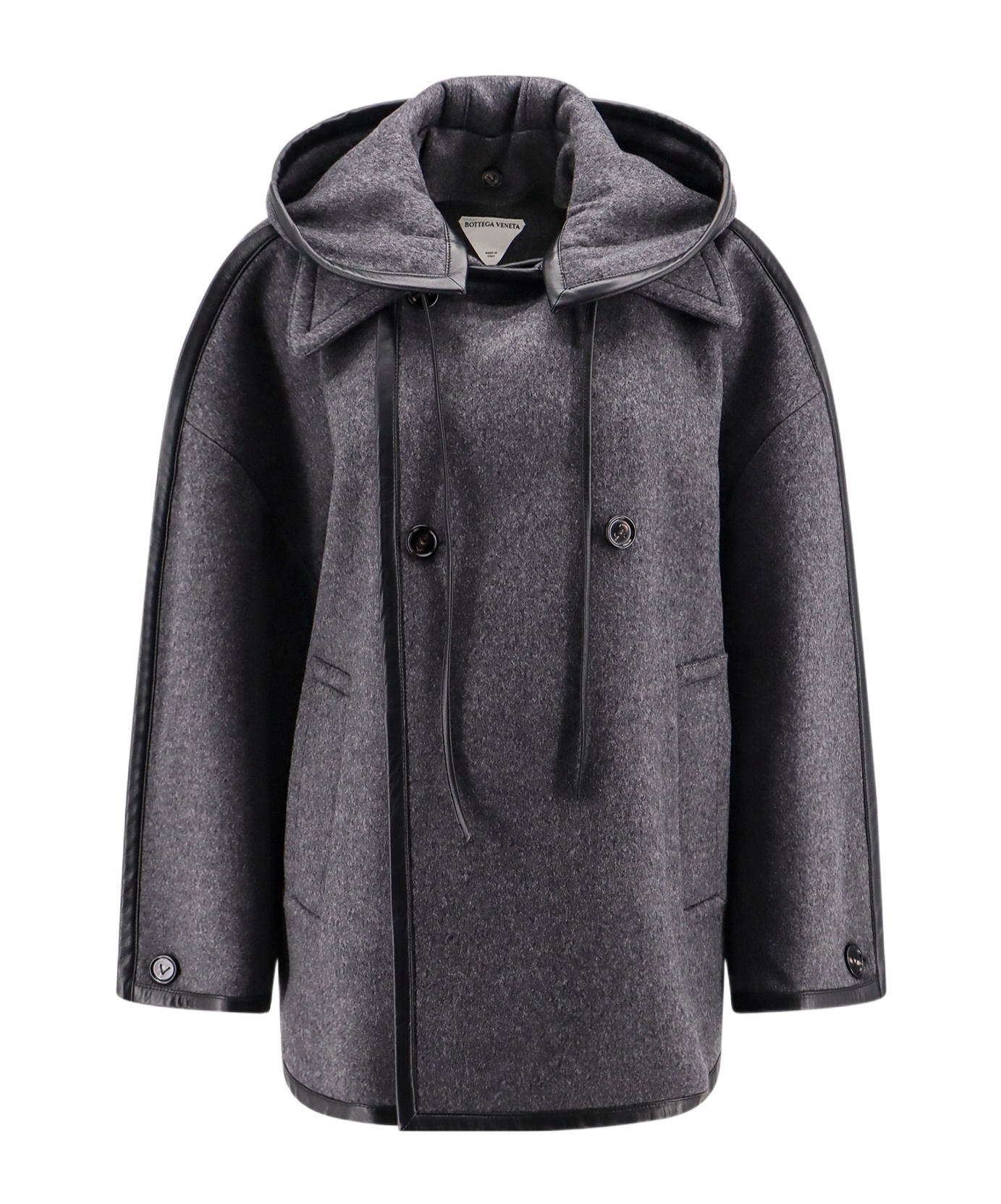 Bottega Veneta Trimmed Cloak In Black