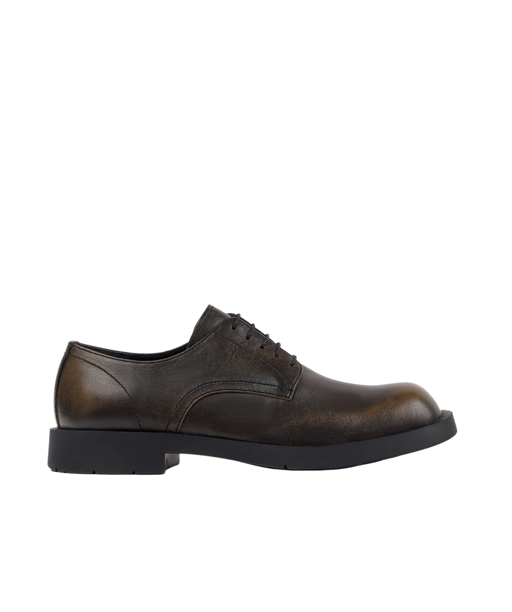 Camperlab Square-toed Derby Shoes In Black