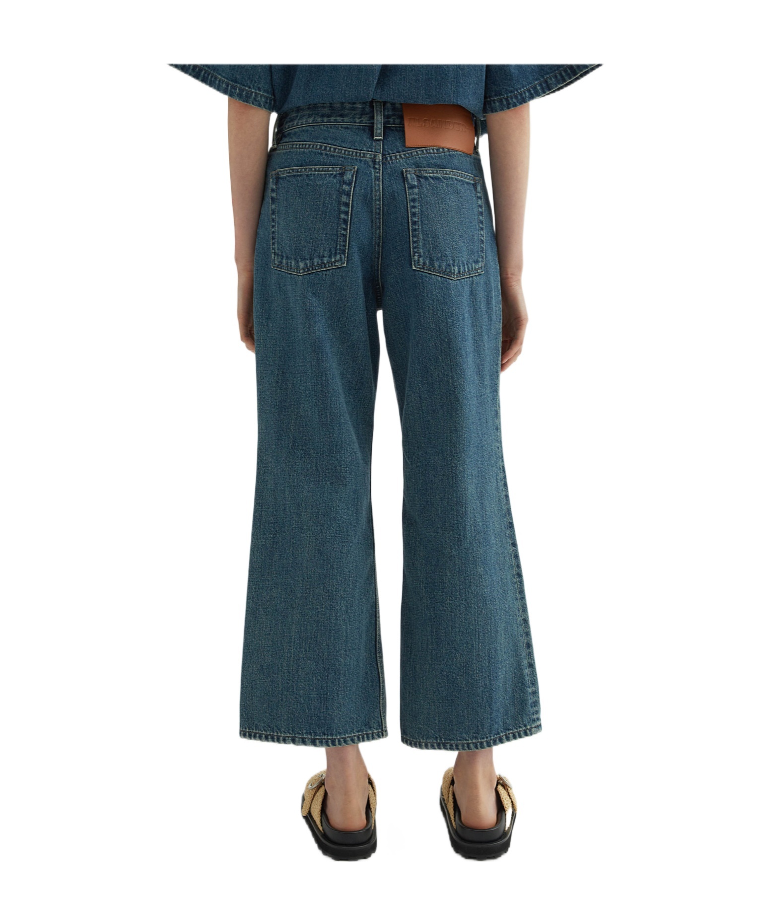 Jil Sander Women Denim Wide-leg Jeans In Blue