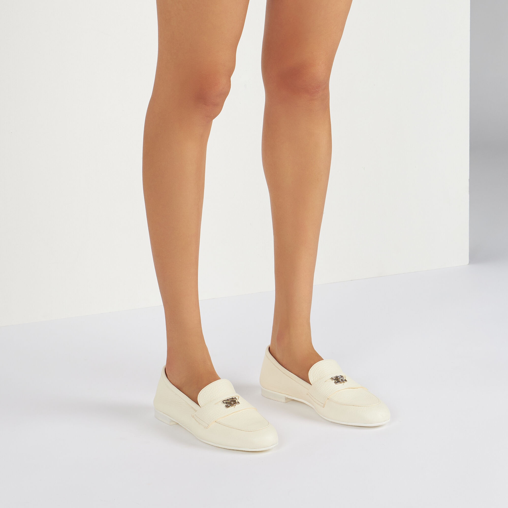 Casadei Woman Loafers Off White Size 6 Leather In White