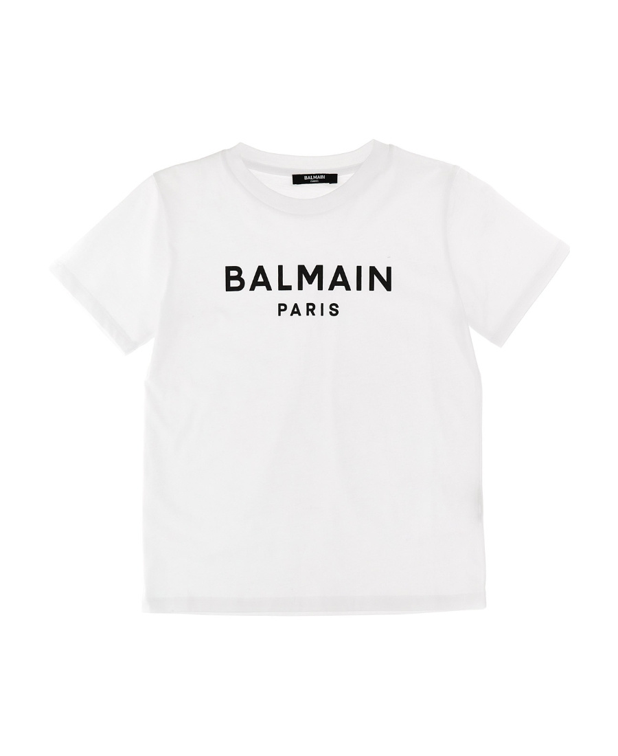 Balmain Logo-print Cotton T-shirt In White