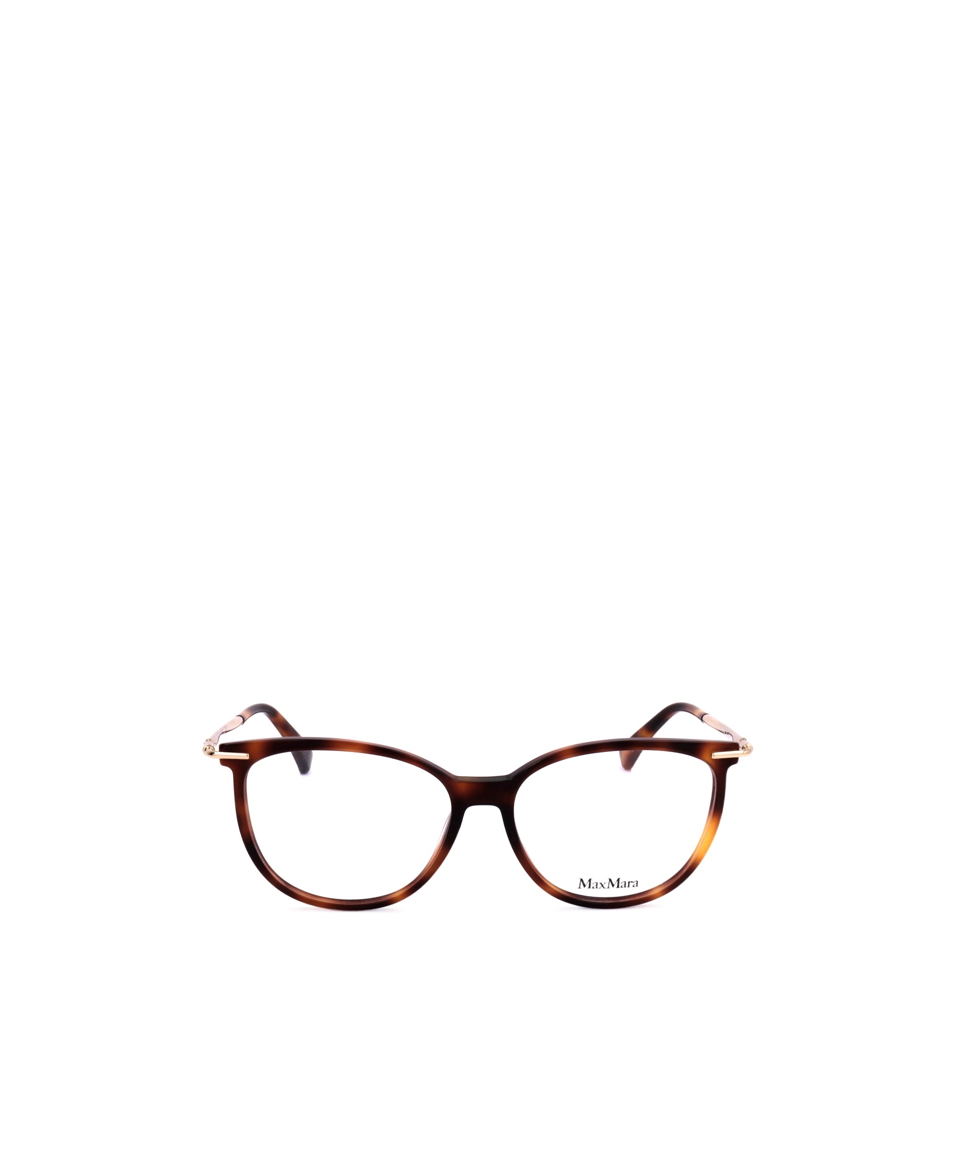 Shop Max Mara Square Frame Glasses In Brown