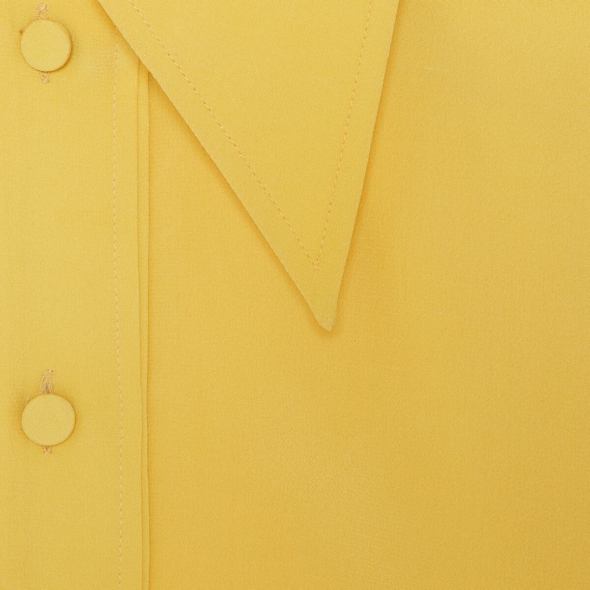 Gucci Crepe De Chine And Silk Shirt In Yellow
