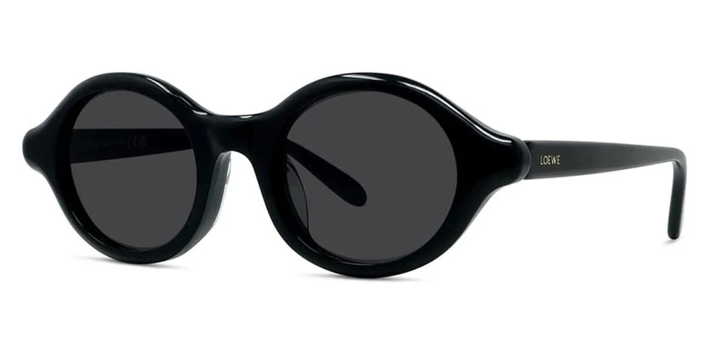 Loewe Oval Frame Sunglasses In Gray
