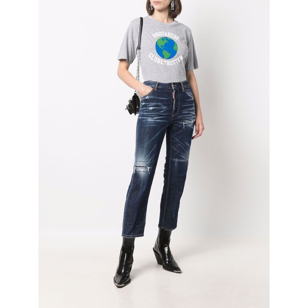Shop Dsquared2 Straight-leg Jeans In Blue