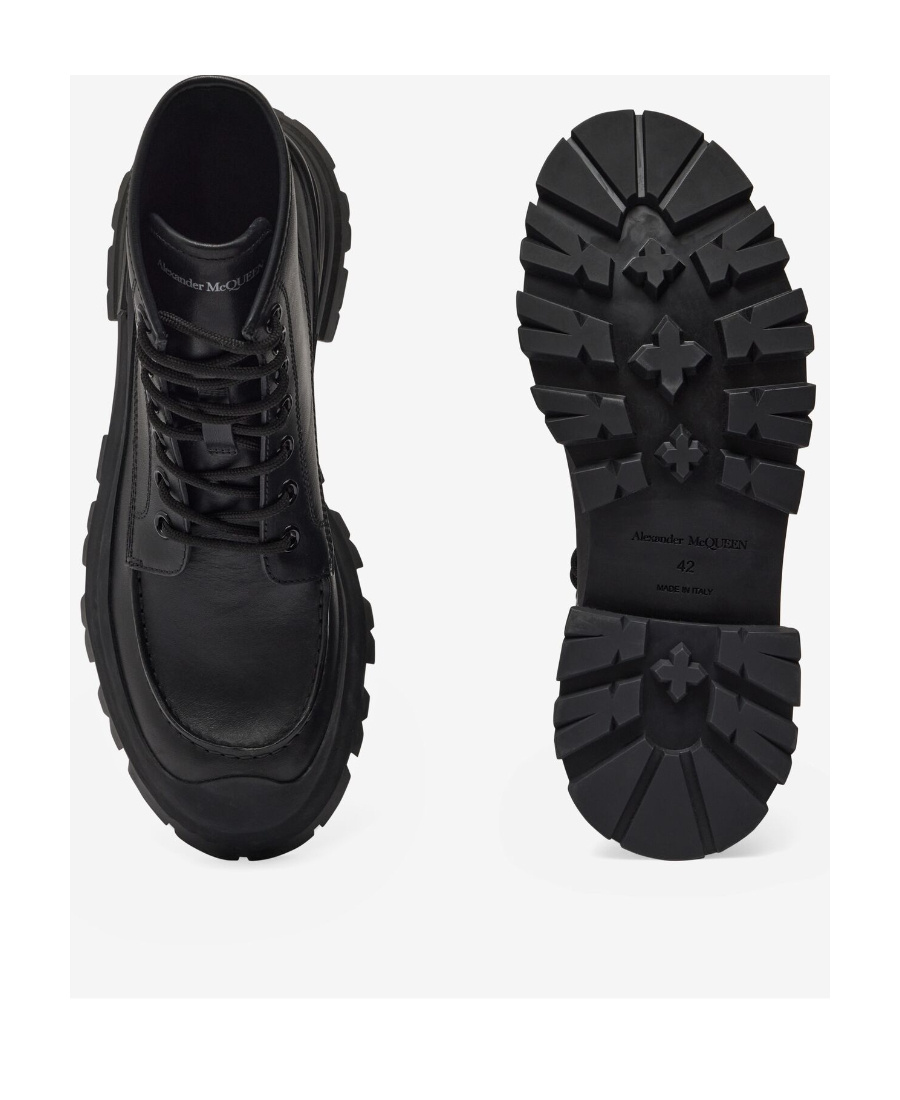 Alexander Mcqueen Alexander Mc Queen Wander Black Leather Boot In Black