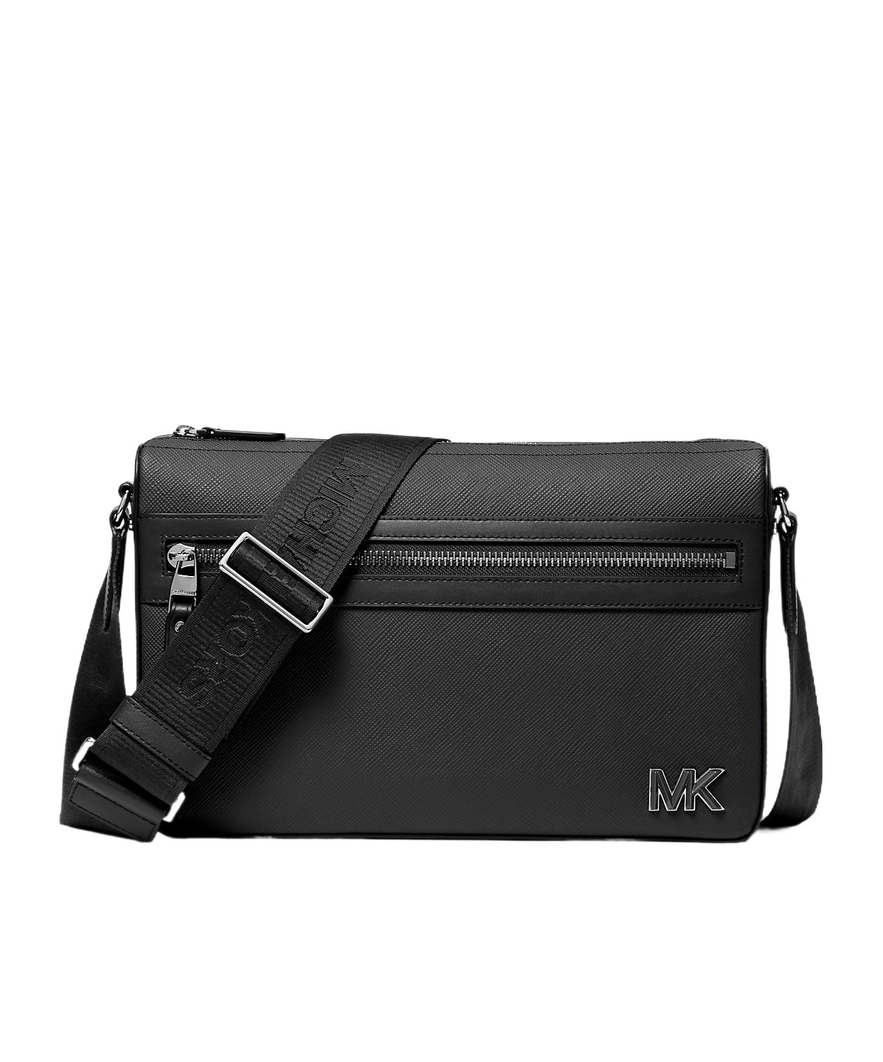 Michael Kors Edison Medium Messenger Bag In Black