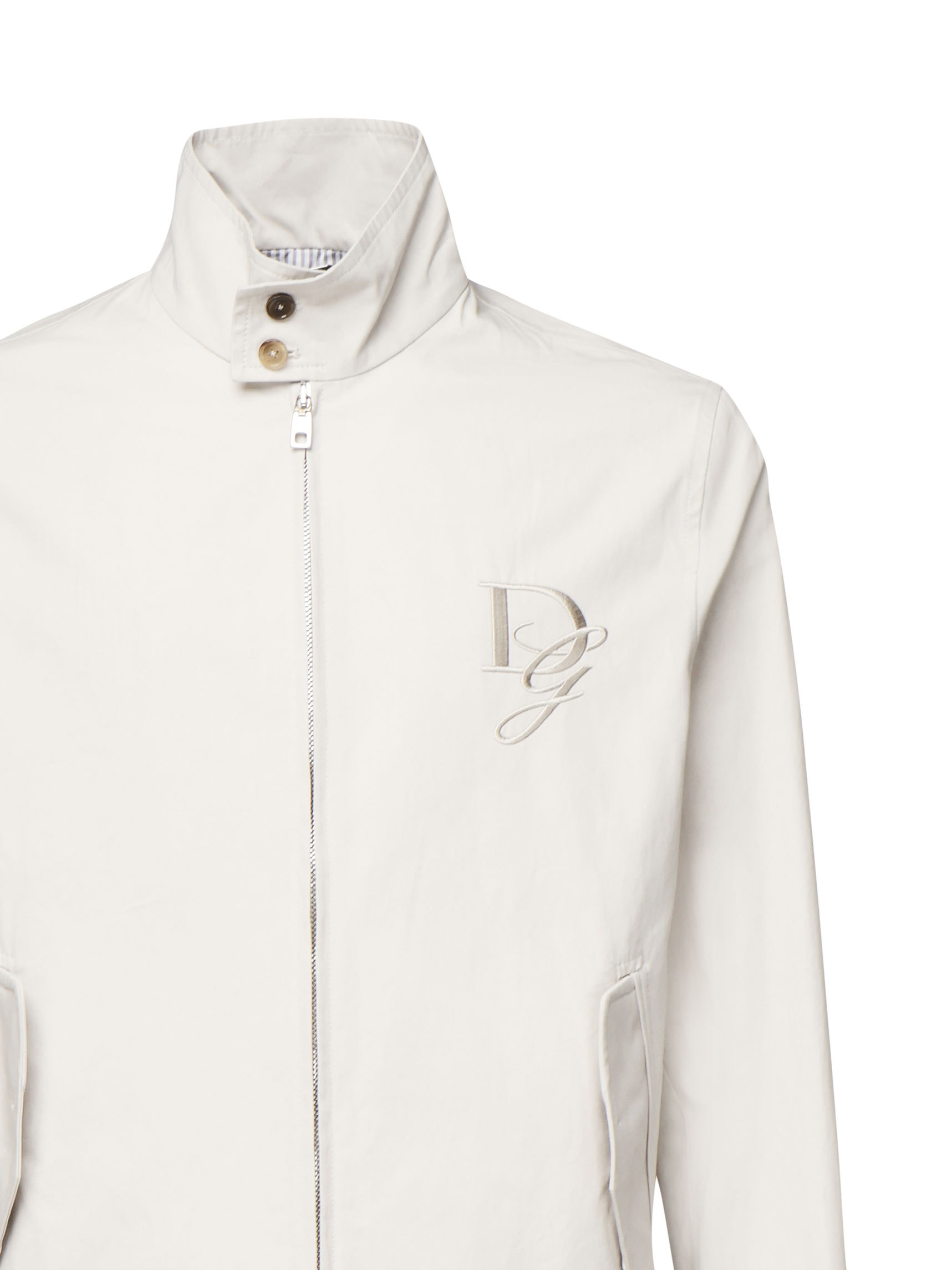 Dolce & Gabbana Jacket With Logo Application In White