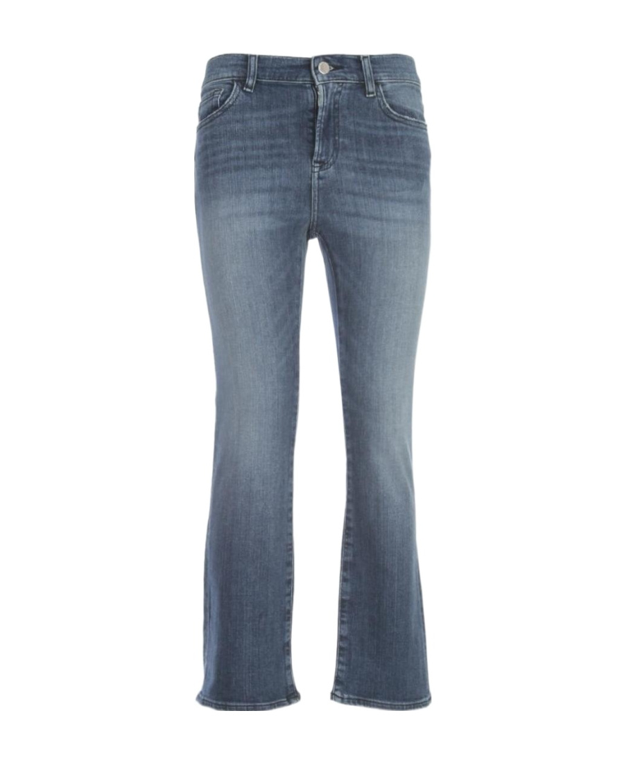 Emporio Armani Cropped Jeans In Gray