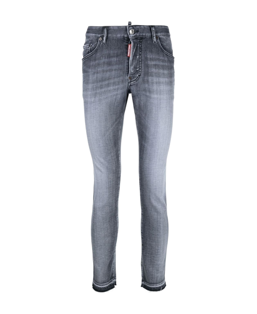 Dsquared2 Faded Skinny Jeans In Gray