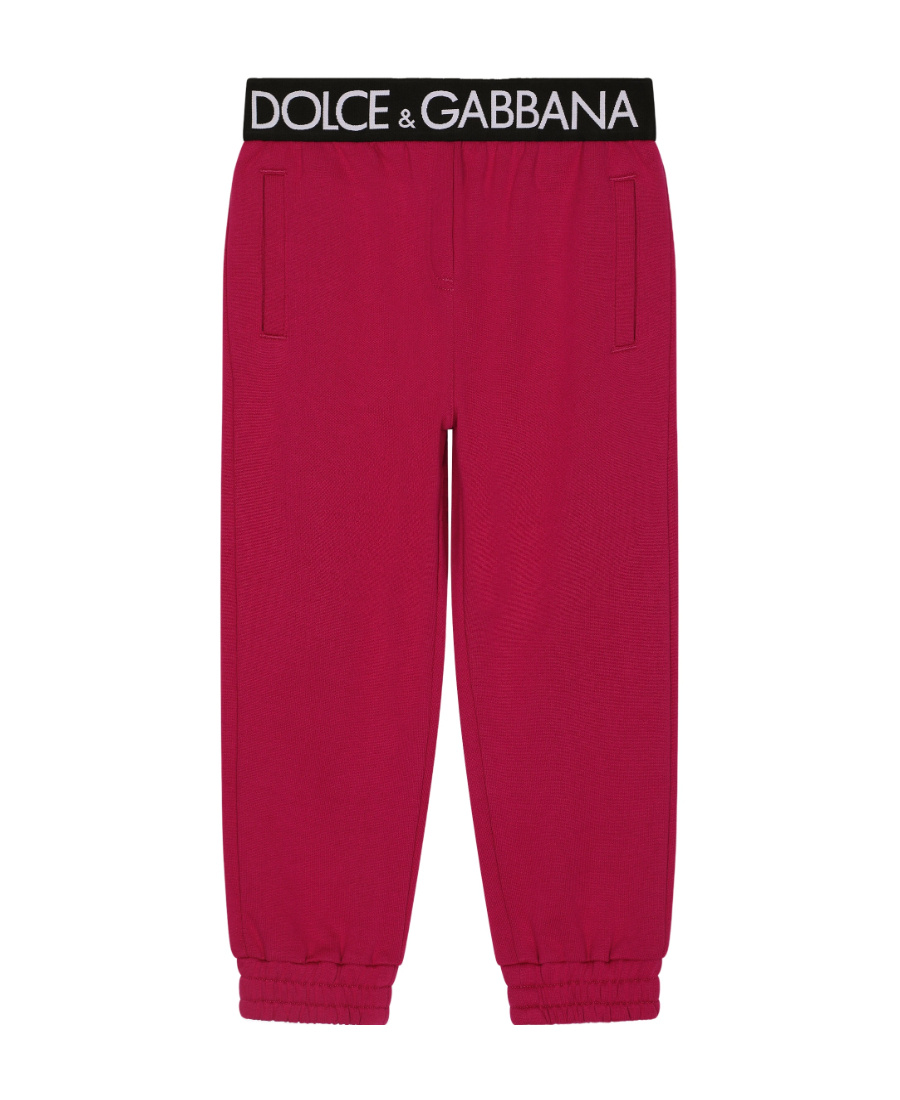 Dolce & Gabbana Logo-waistband Track Pants In Red