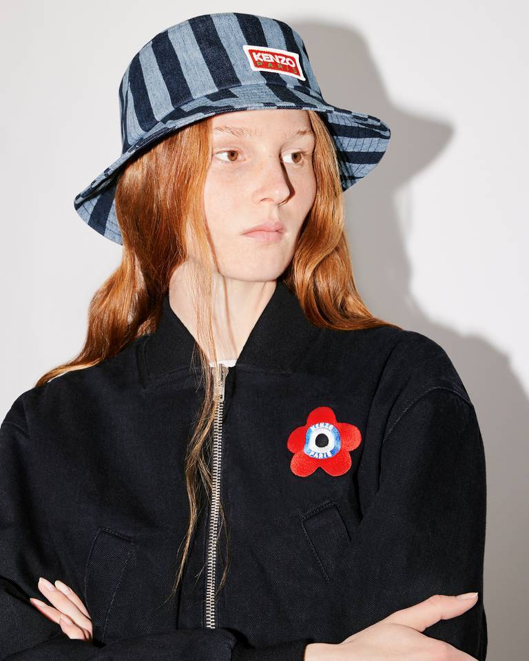 Kenzo Target Boke Flower Zip-up Bomber Jacket In Black