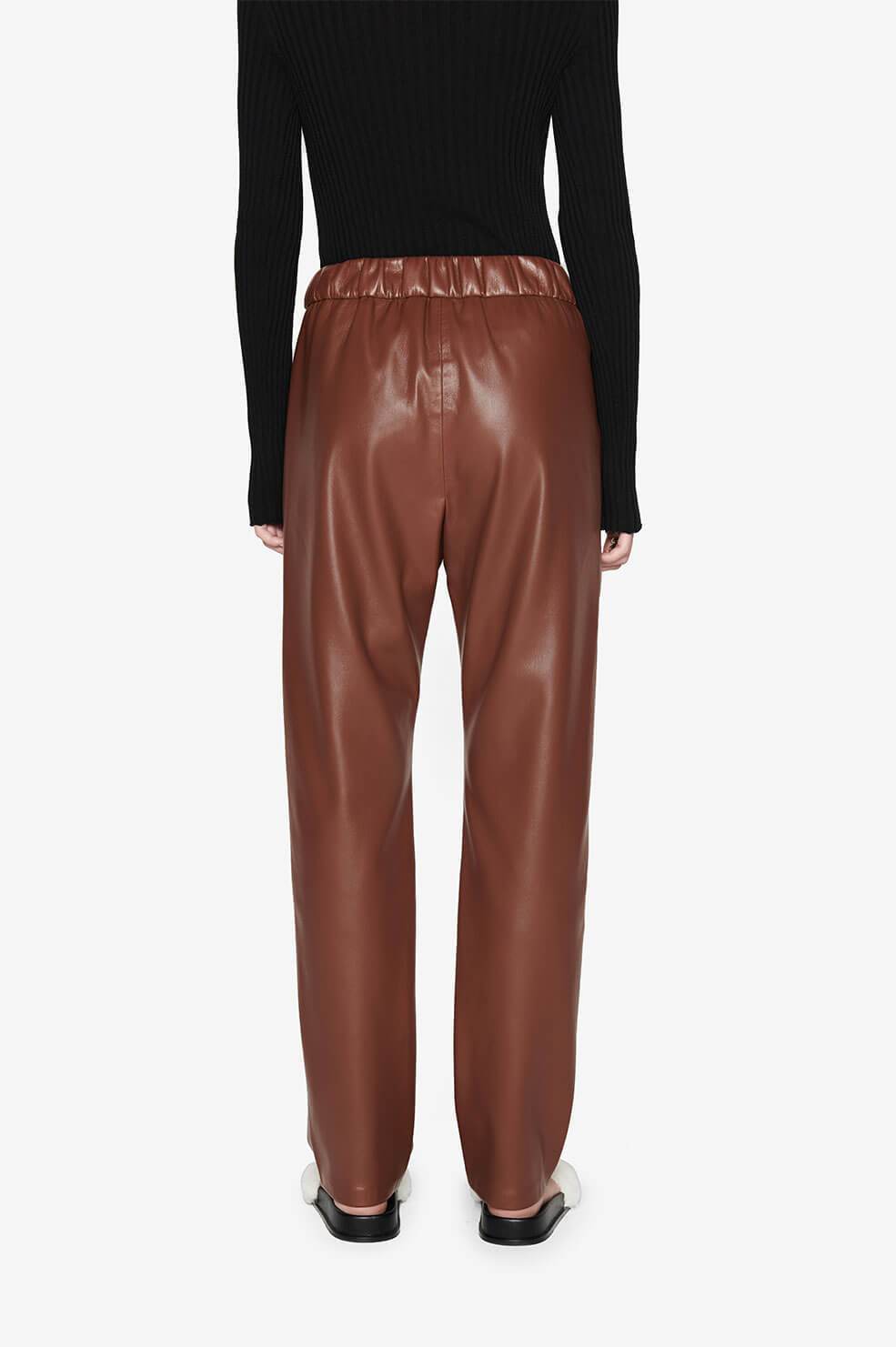 ANINE BING ELASTIC WAIST CASUAL PANTS