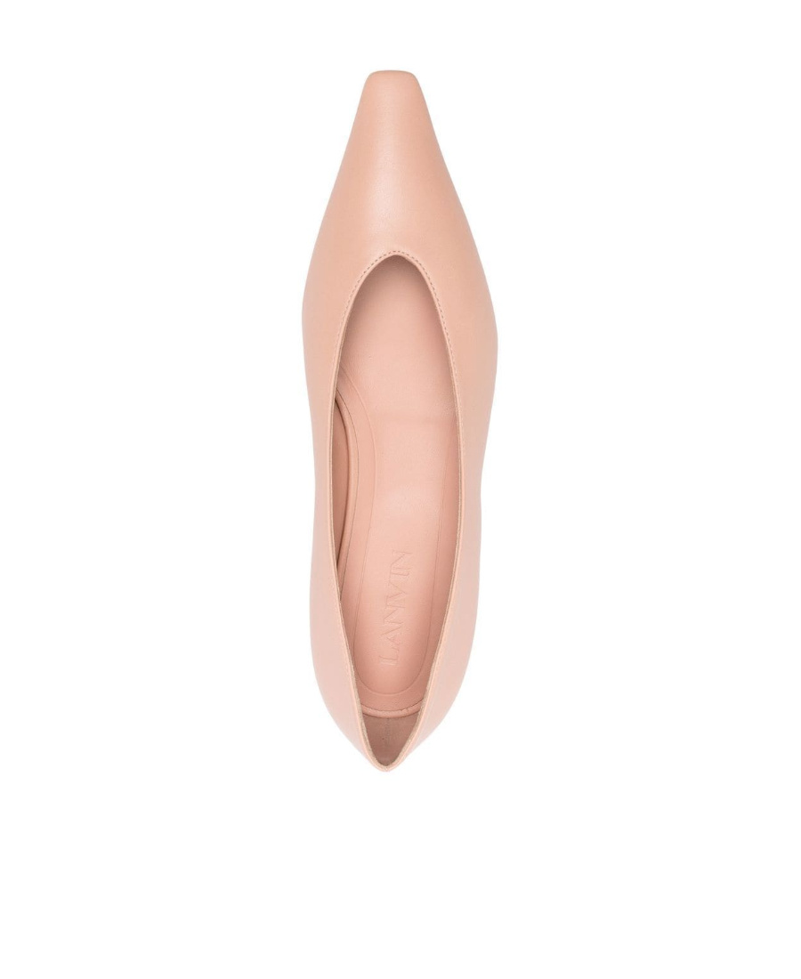Lanvin Swing Ballerina Shoes In Nude