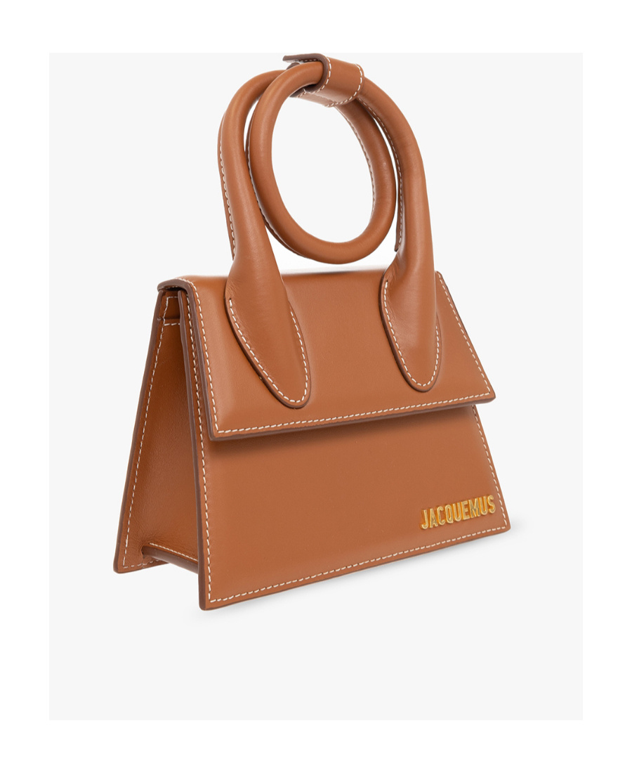 Jacquemus Le Chiquito Neud Top Handle Tote Bag In Brown
